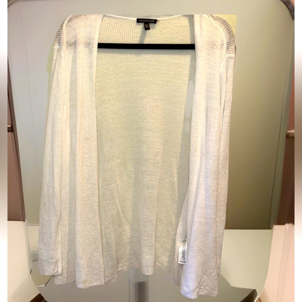 Eileen Fisher Organic Cotton open Cardigan  Size 3X